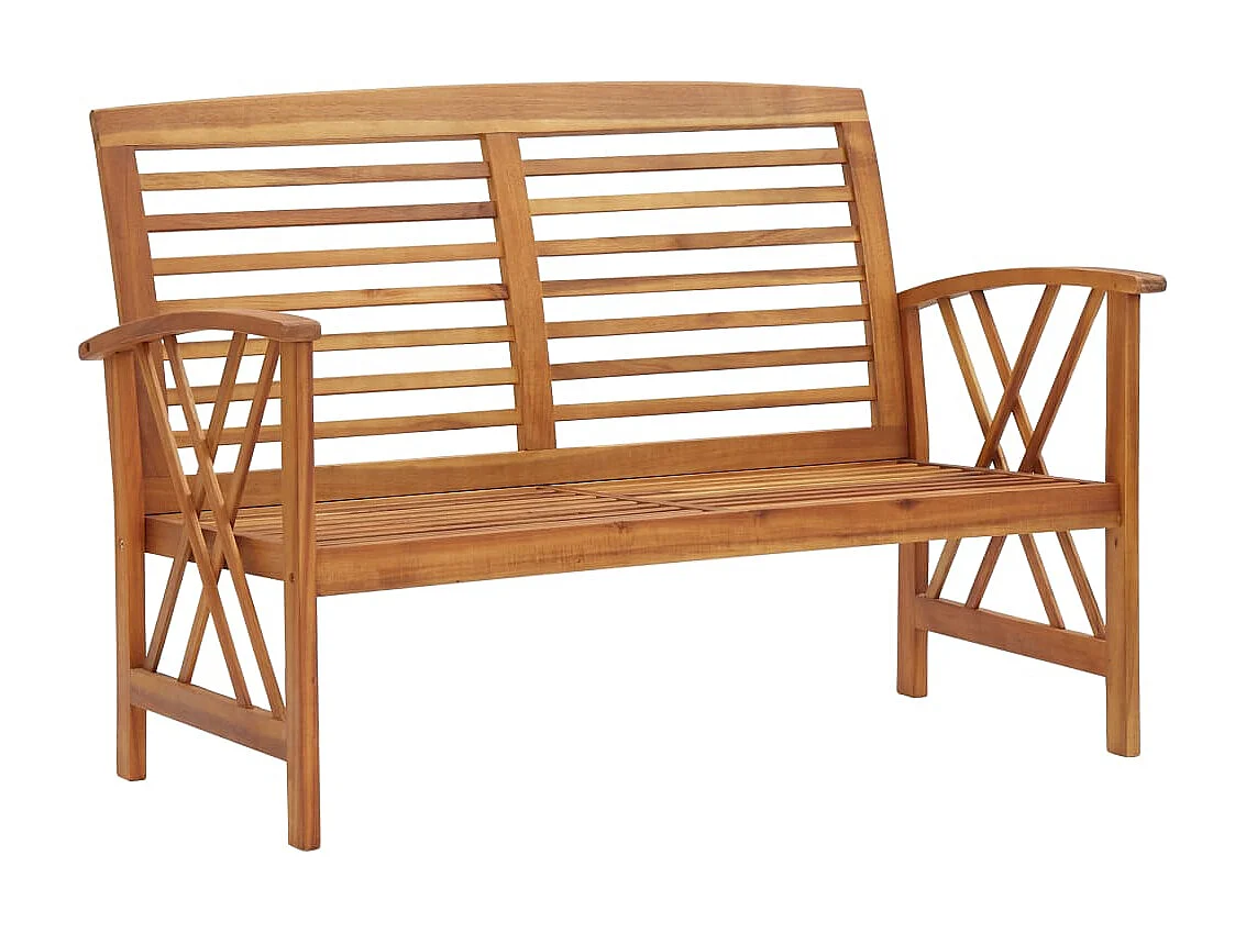 Banc de jardin 119cm Bois d'acacia solide