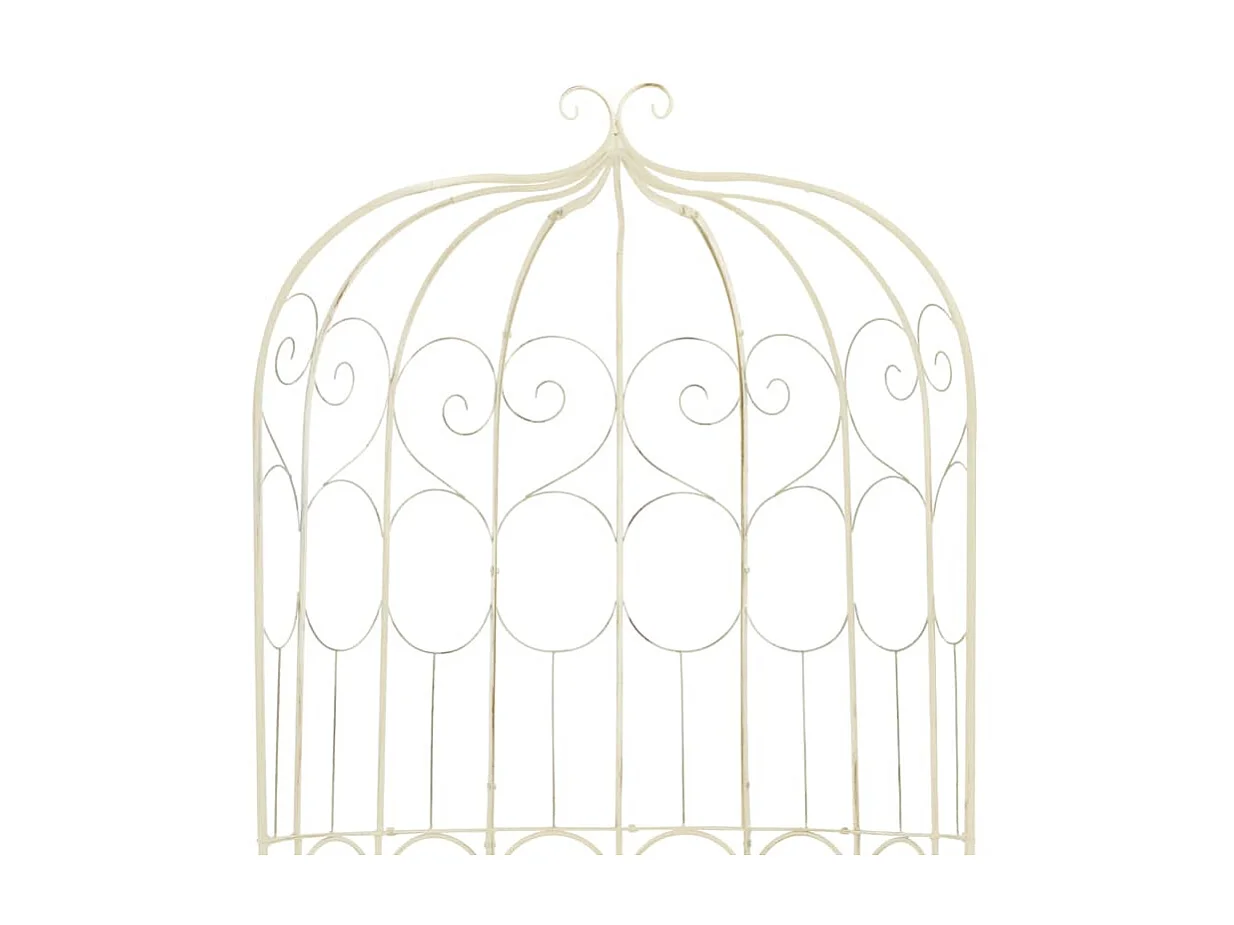 Banc de jardin 95cm Fer Blanc antique