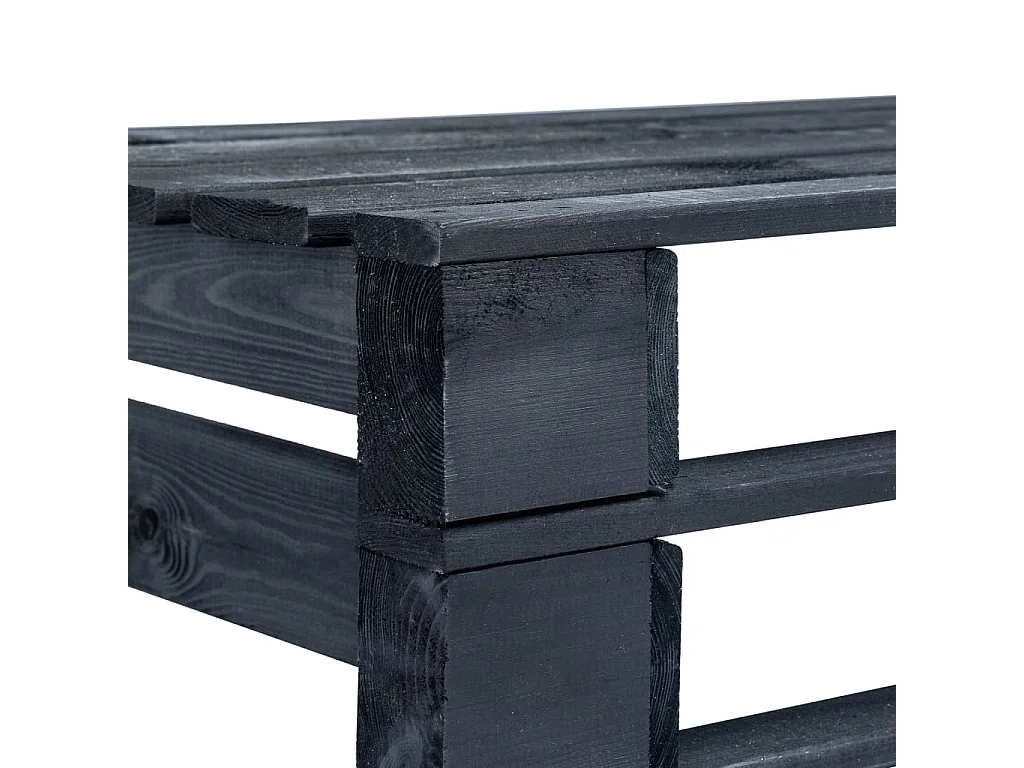 Banc palette de jardin Bois Noir