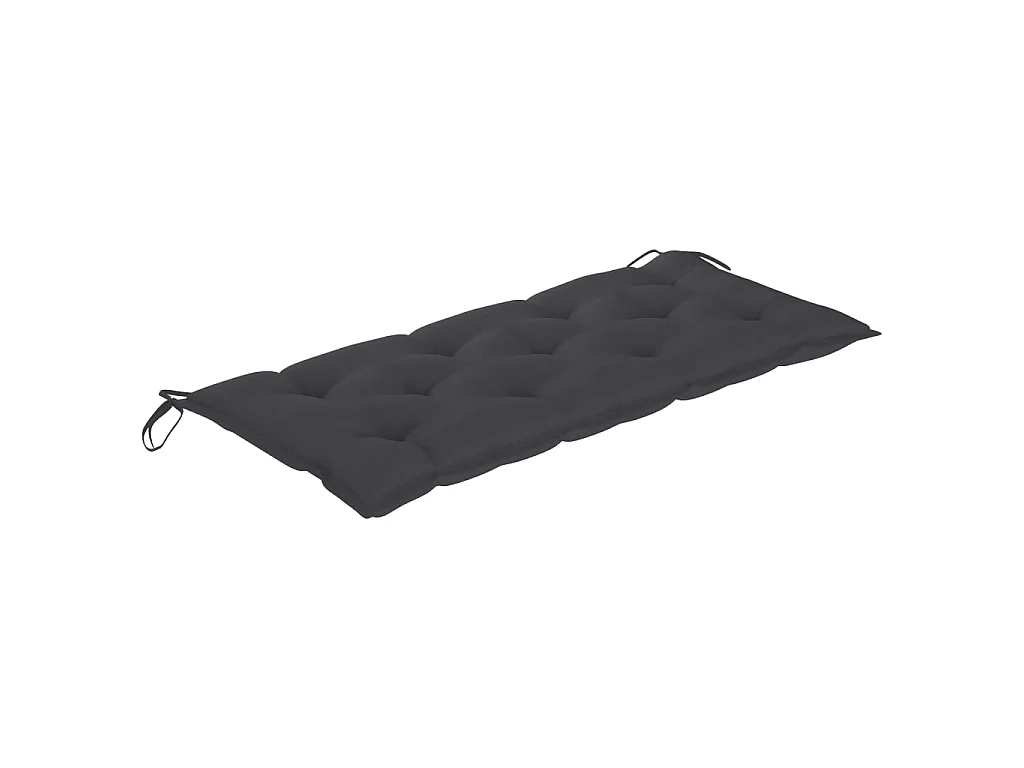 Banc de jardin pliable avec coussin 118cm Bambou 8
