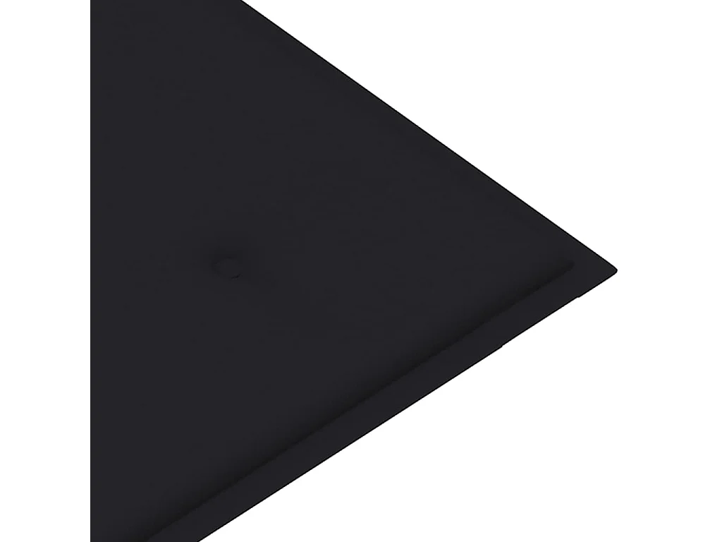 Banc de jardin pliable avec coussin 118cm Bambou 19