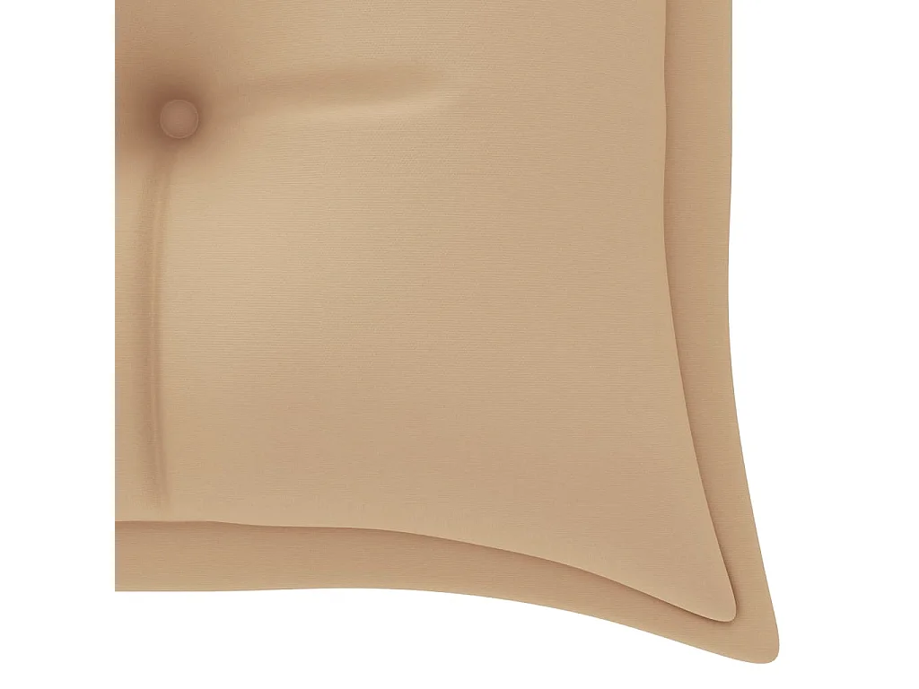 Banc de jardin empilable et coussin 159cm Bois de teck massif 9