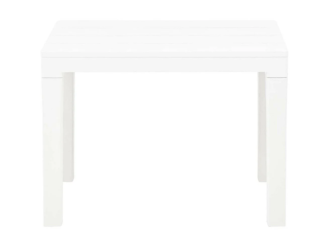 Bancs de jardin 2 pcs Blanc Plastique