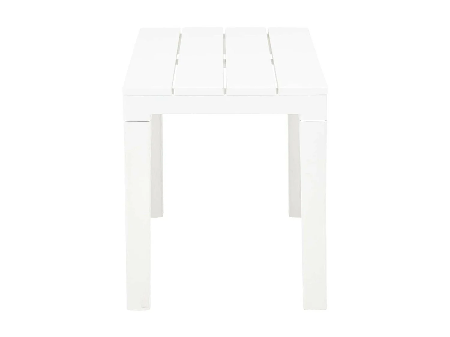 Bancs de jardin 2 pcs Blanc Plastique