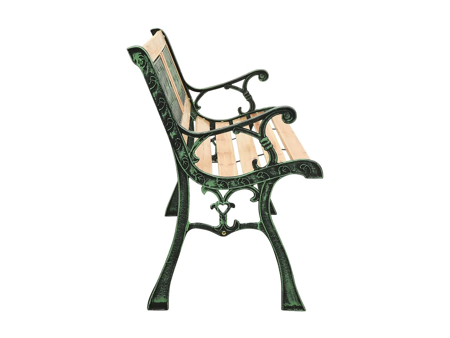 Banc de jardin 122cm Fonte et bois de sapin massif 2