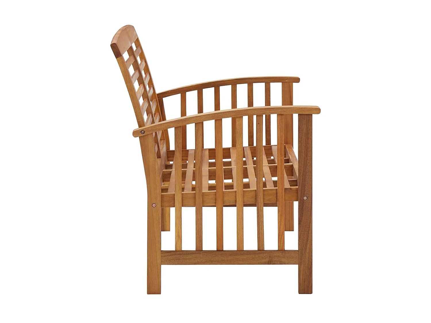 Banc de jardin 119cm Bois d'acacia solide 2