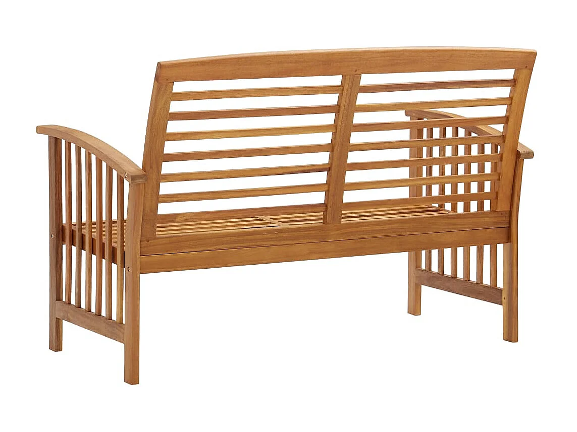 Banc de jardin 119cm Bois d'acacia solide 2