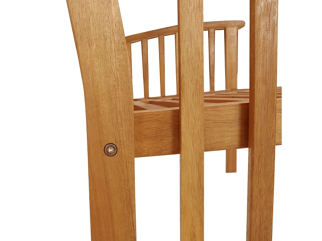 Banc de jardin 119cm Bois d'acacia solide 2