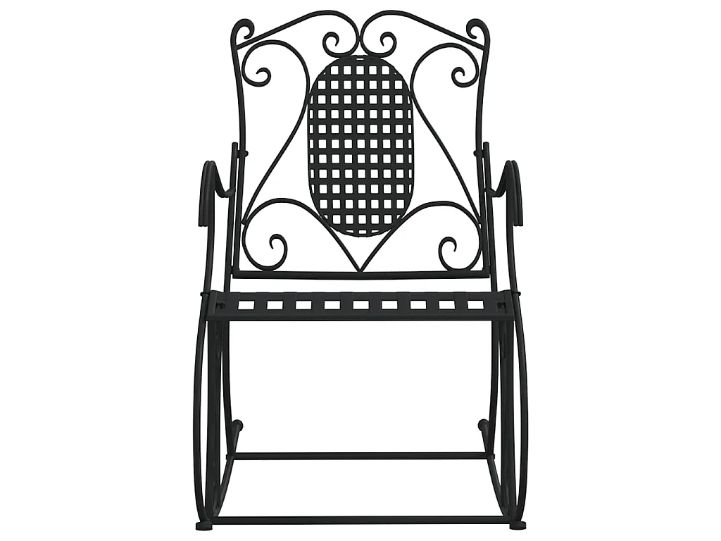 Banc à bascule 84cm Noir Acier