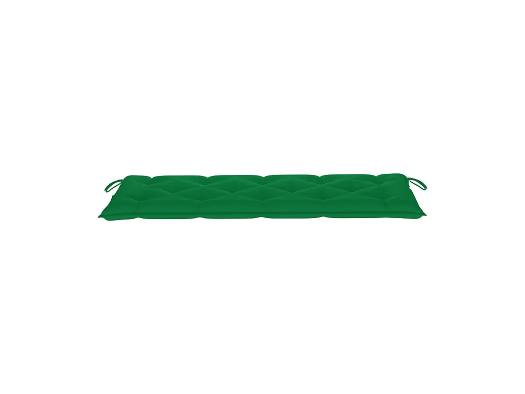 Banc de jardin empilable et coussin 159cm Bois de teck massif 11
