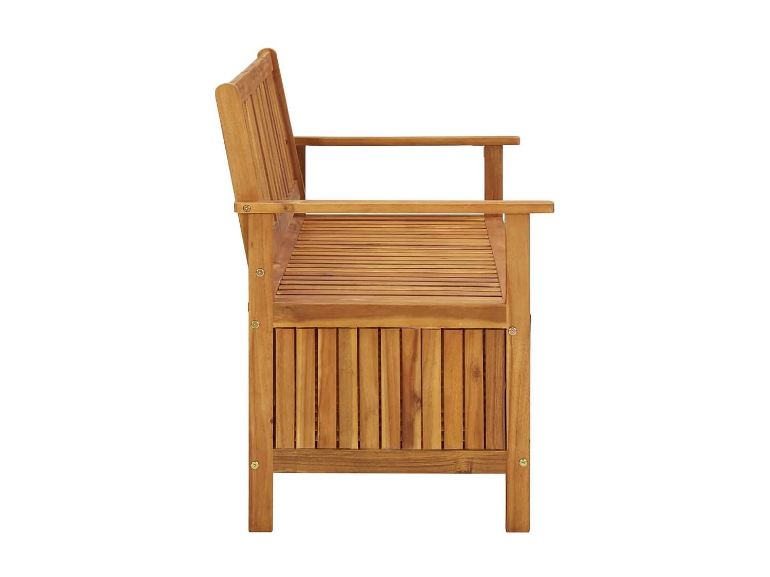 Banc de rangement de jardin 120cm Bois d'acacia solide