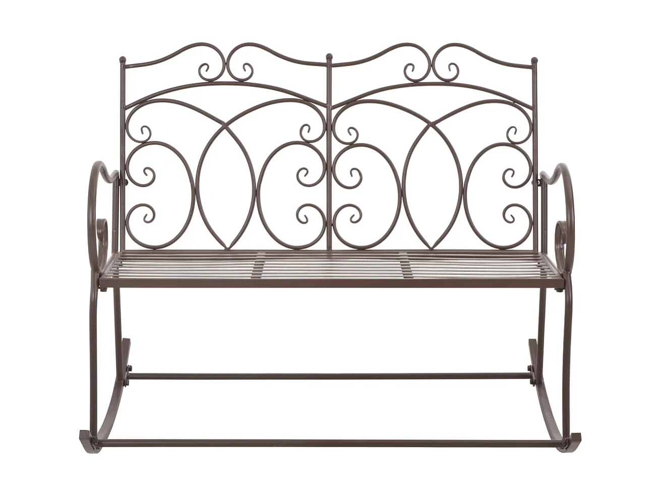 Banc de jardin 104cm Fer Marron antique