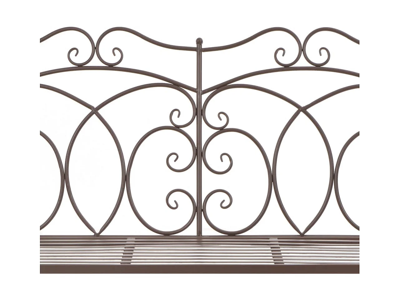 Banc de jardin 104cm Fer Marron antique