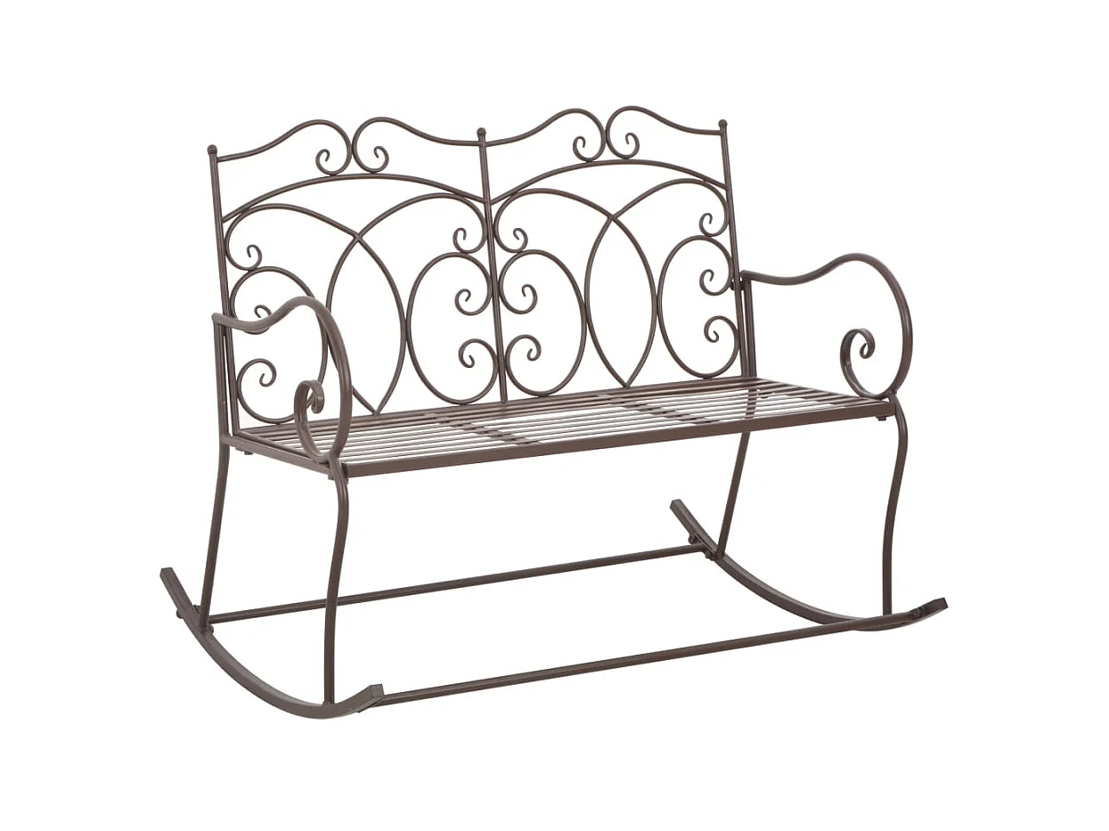 Banc de jardin 104cm Fer Marron antique