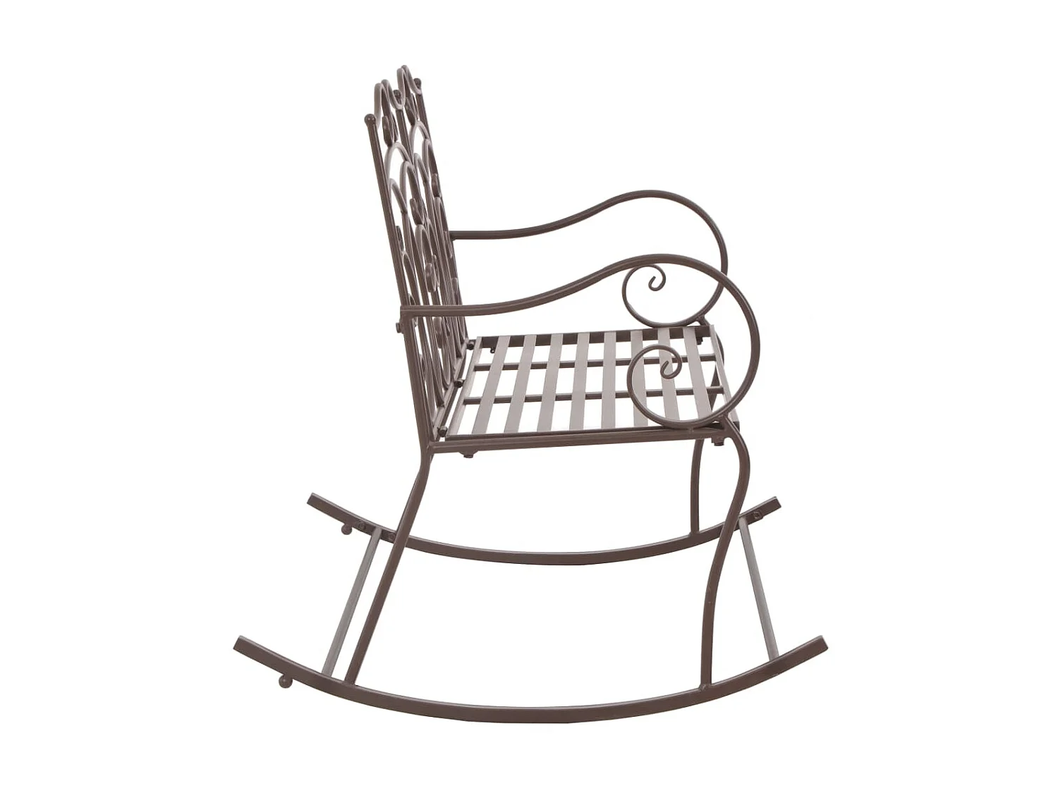 Banc de jardin 104cm Fer Marron antique