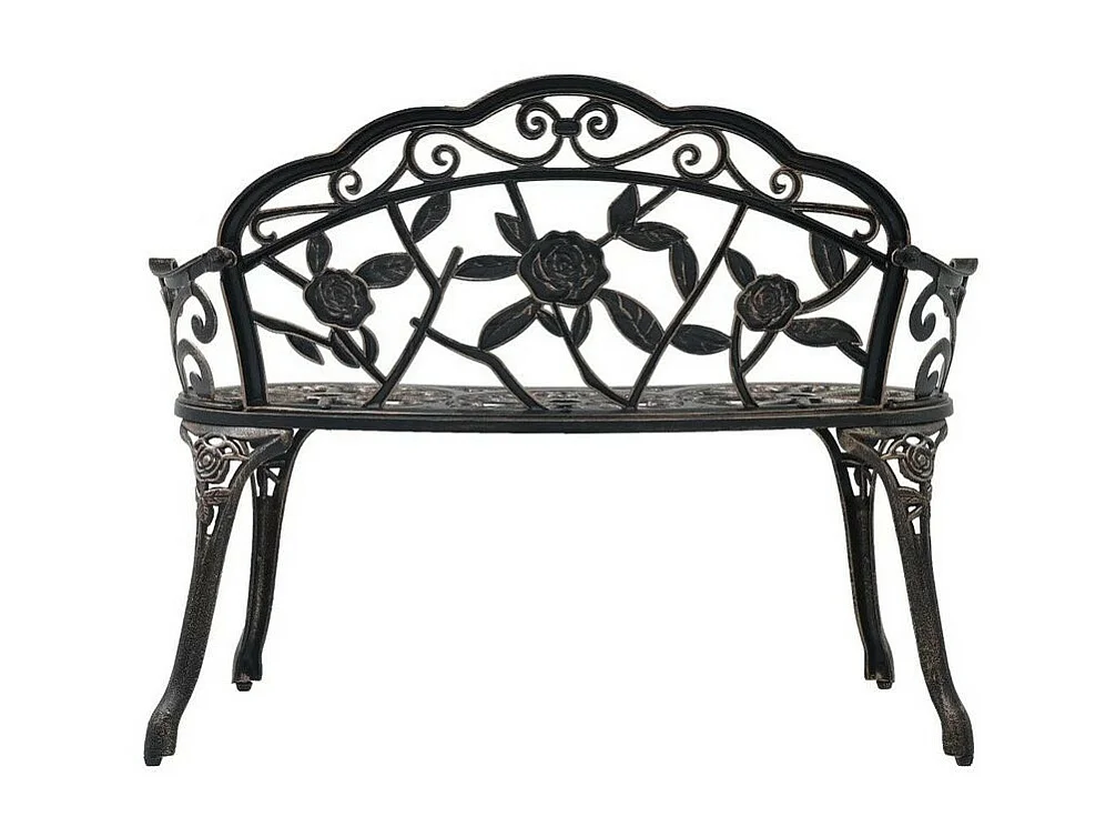 Banc de jardin métal coulé bronze Troopa