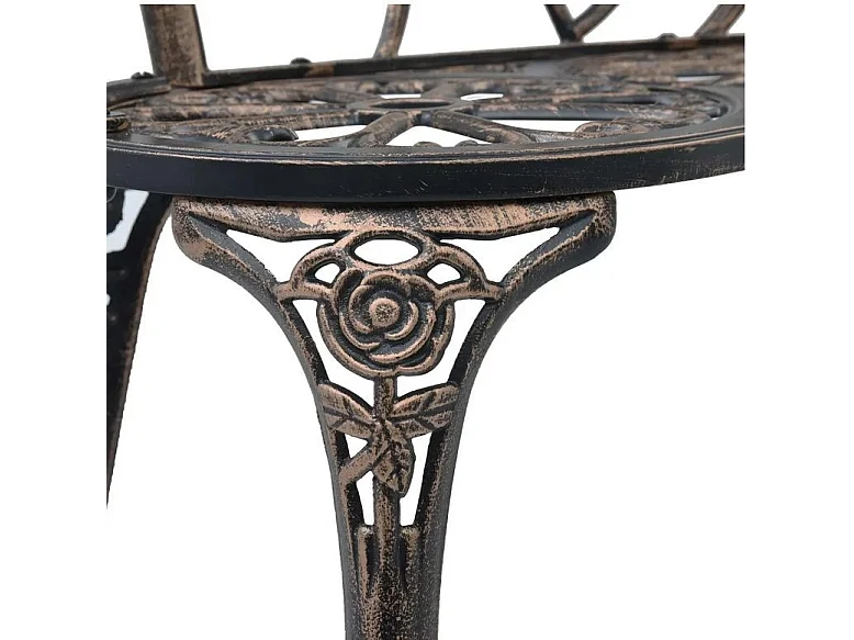 Banc de jardin métal coulé bronze Troopa