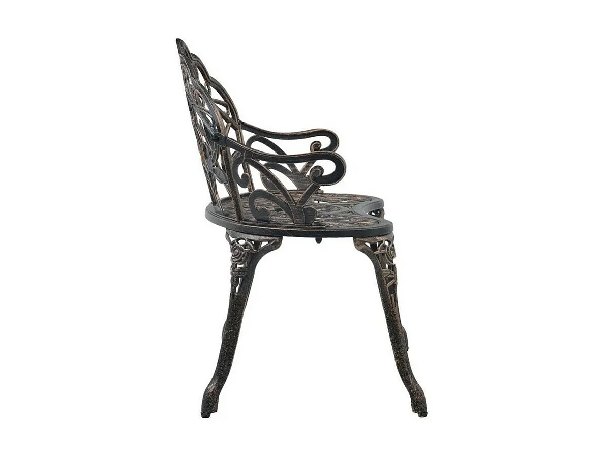 Banc de jardin métal coulé bronze Troopa