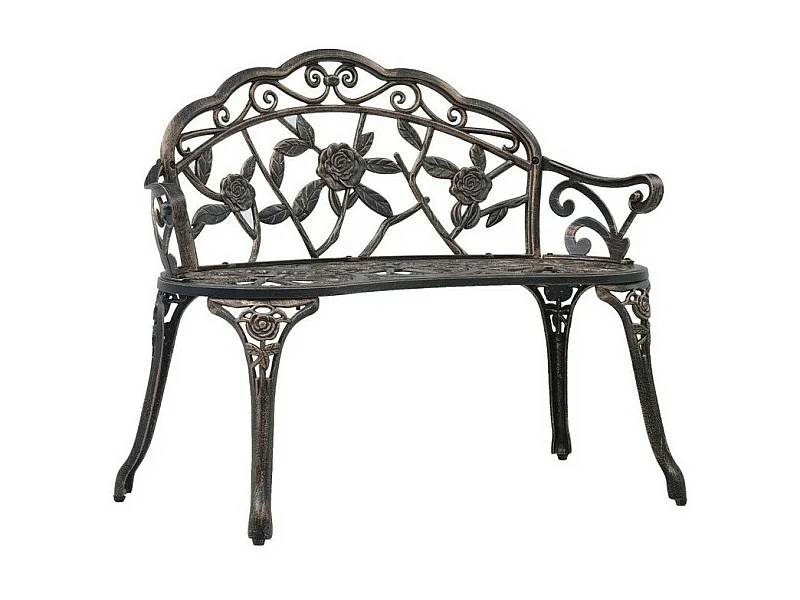 Banc de jardin métal coulé bronze Troopa