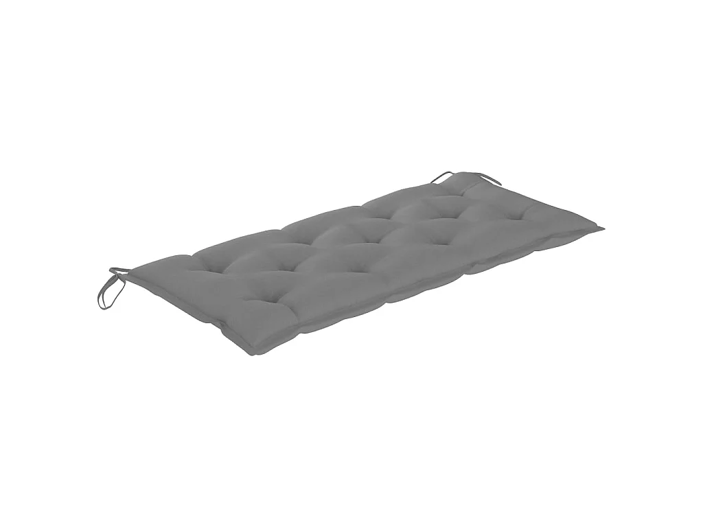 Banc de jardin pliable avec coussin 118cm Bambou 9