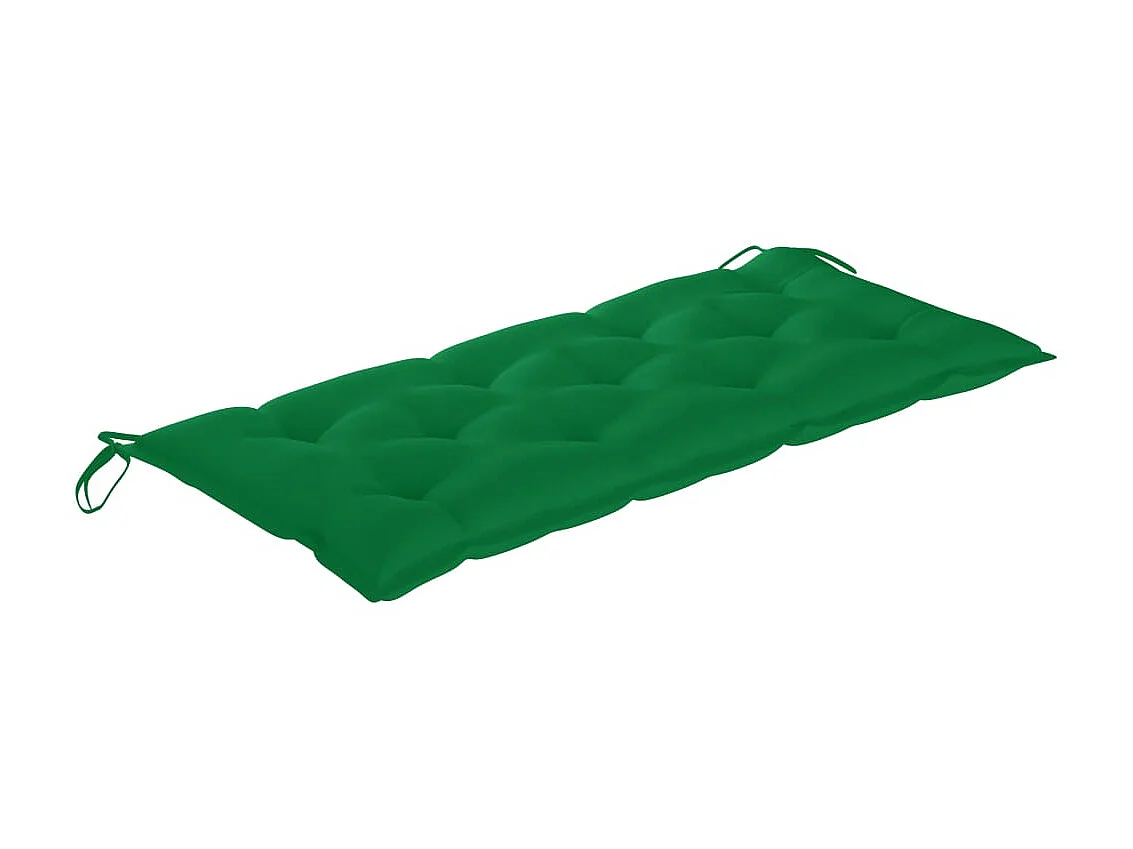 Banc de jardin avec coussin 120cm Bambou 24