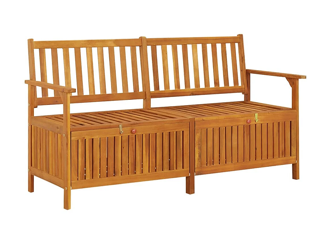 Banc de rangement 148cm Bois d'acacia solide