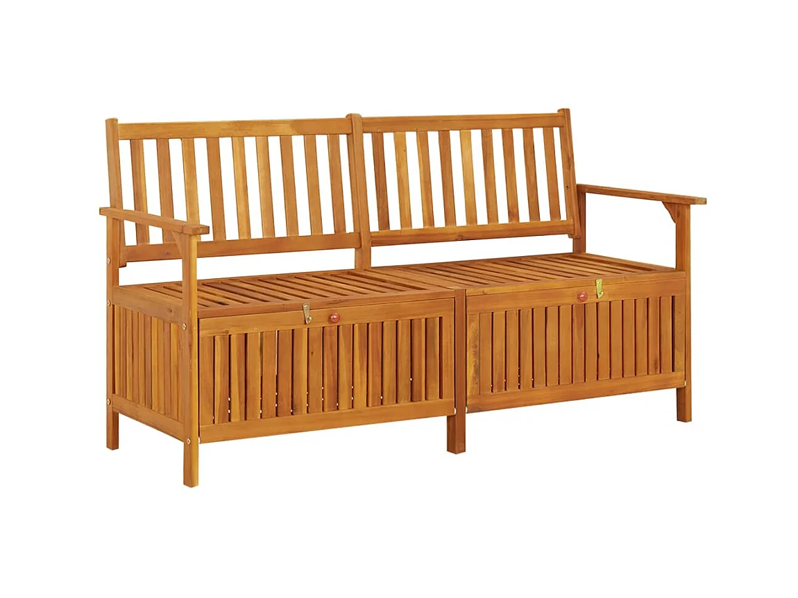 Banc de rangement 148cm Bois d'acacia solide