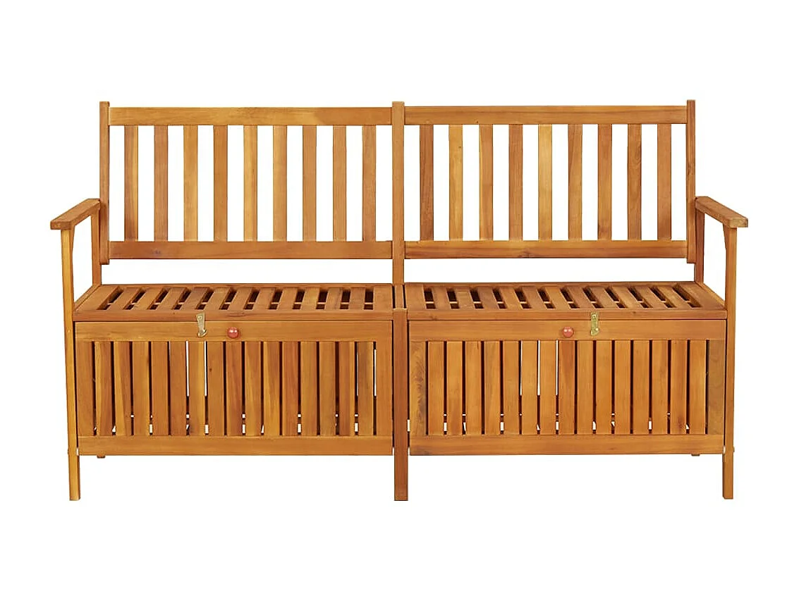 Banc de rangement 148cm Bois d'acacia solide