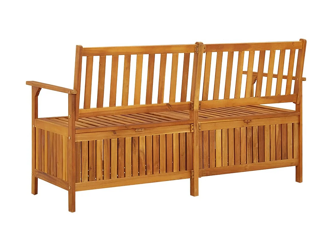 Banc de rangement 148cm Bois d'acacia solide