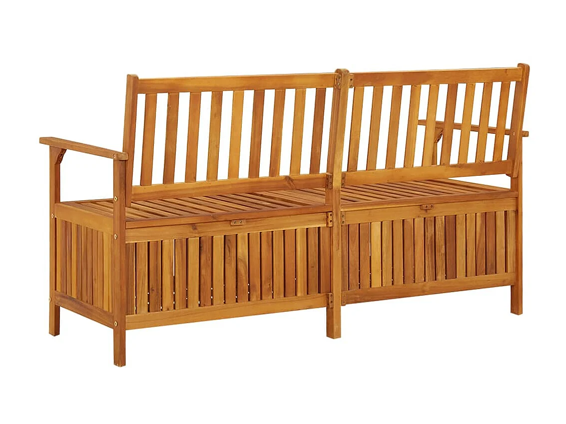 Banc de rangement 148cm Bois d'acacia solide
