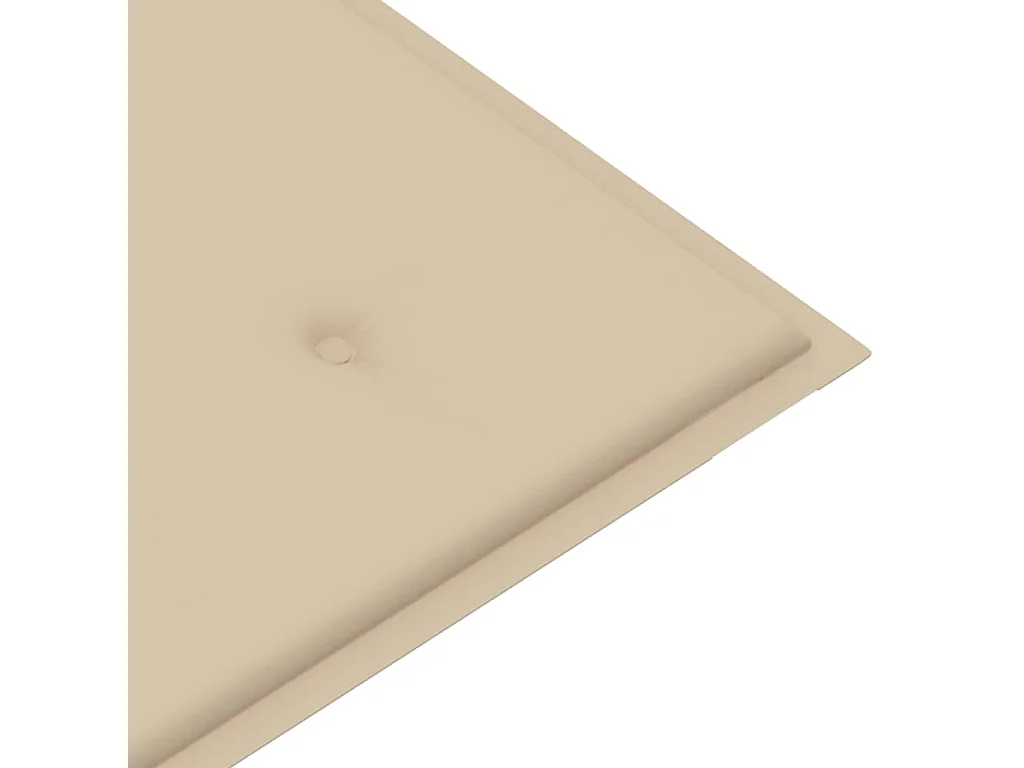 Banc de jardin avec coussin 120cm Bambou 3