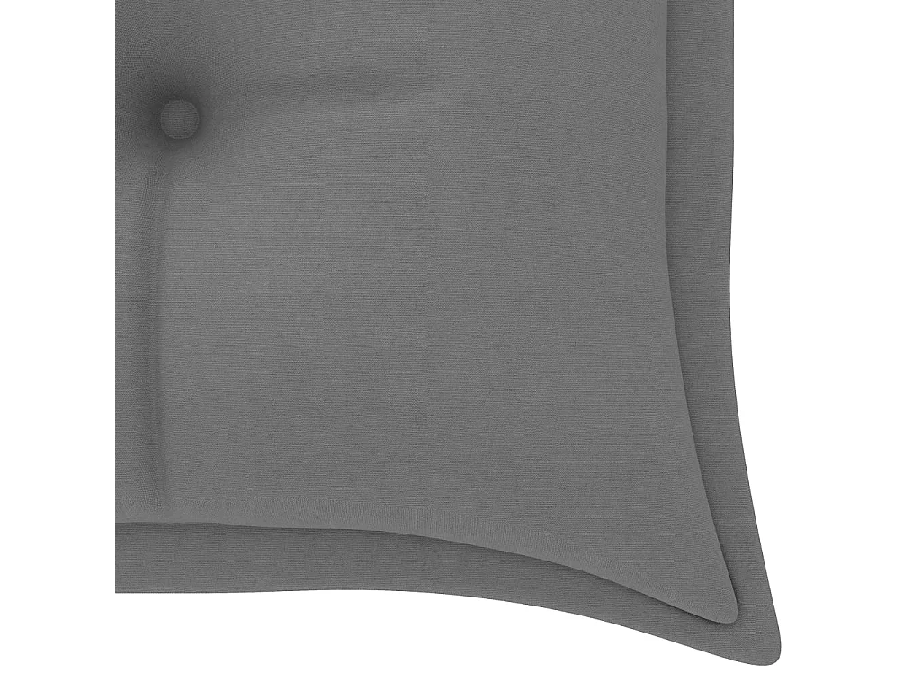 Banc de jardin empilable et coussin 159cm Bois de teck massif 7