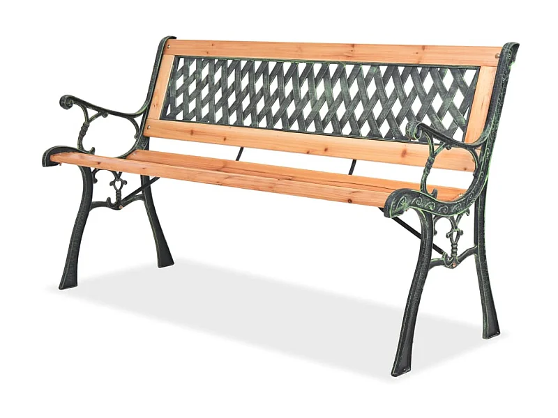 Banc de jardin 122cm Bois 2