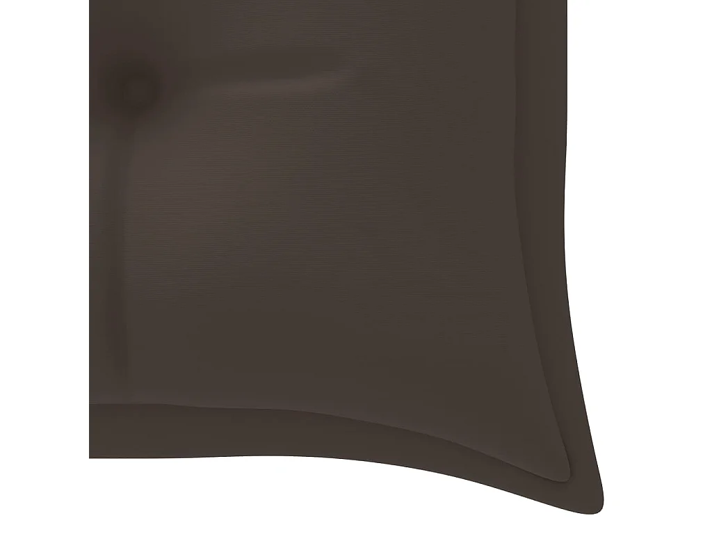 Banc de jardin empilable et coussin 159cm Bois de teck massif 25