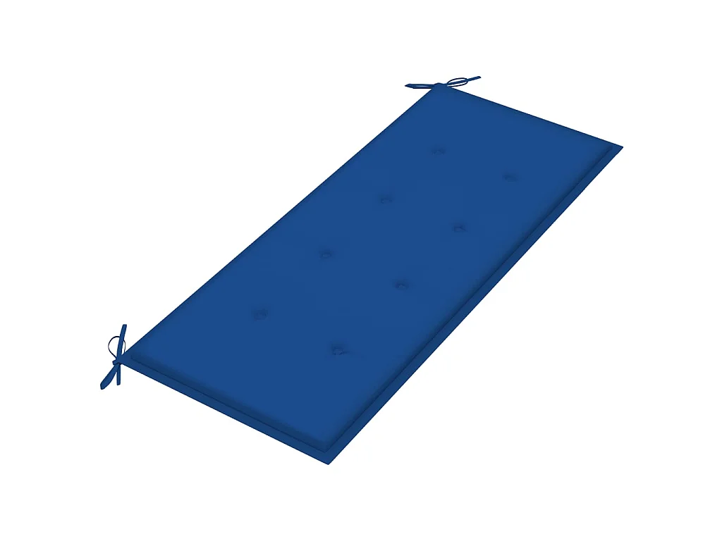 Banc de jardin pliable avec coussin 118cm Bambou 22