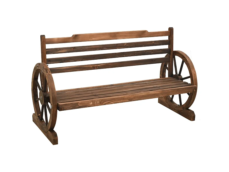 Banc de jardin 112cm Bois de sapin massif