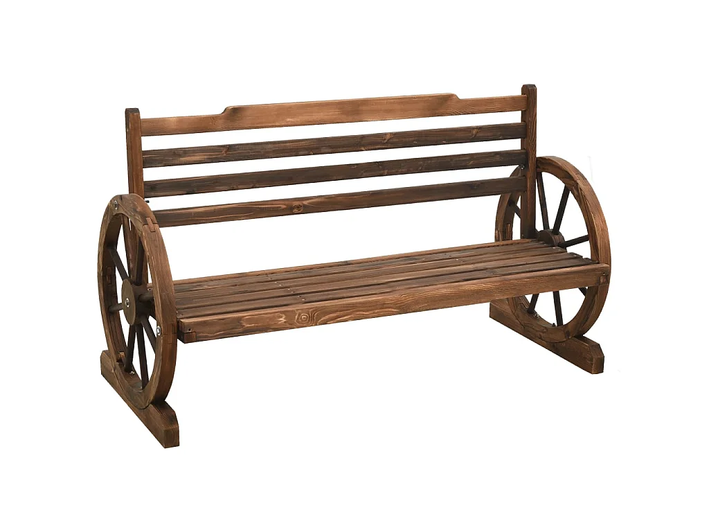 Banc de jardin 112cm Bois de sapin massif