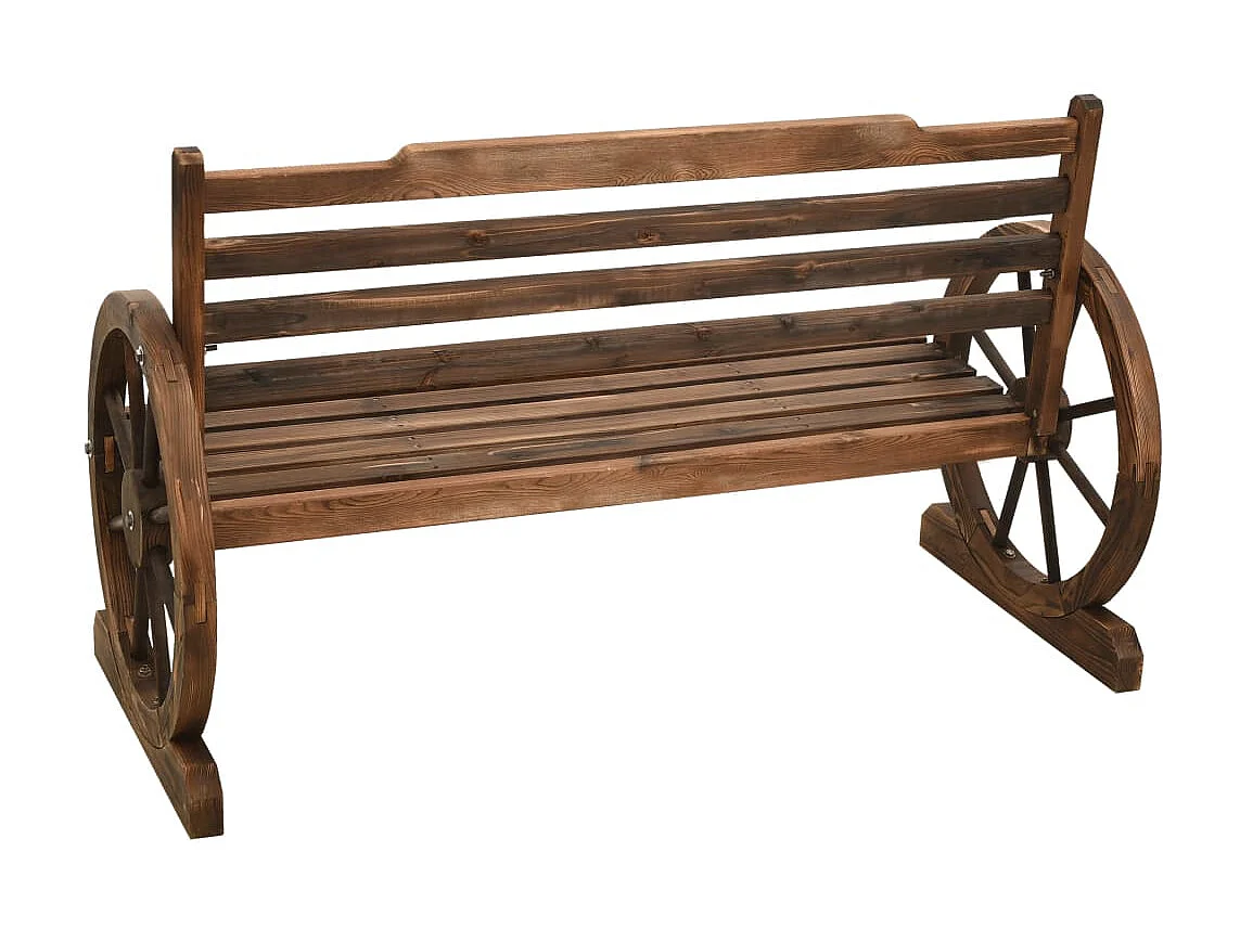 Banc de jardin 112cm Bois de sapin massif