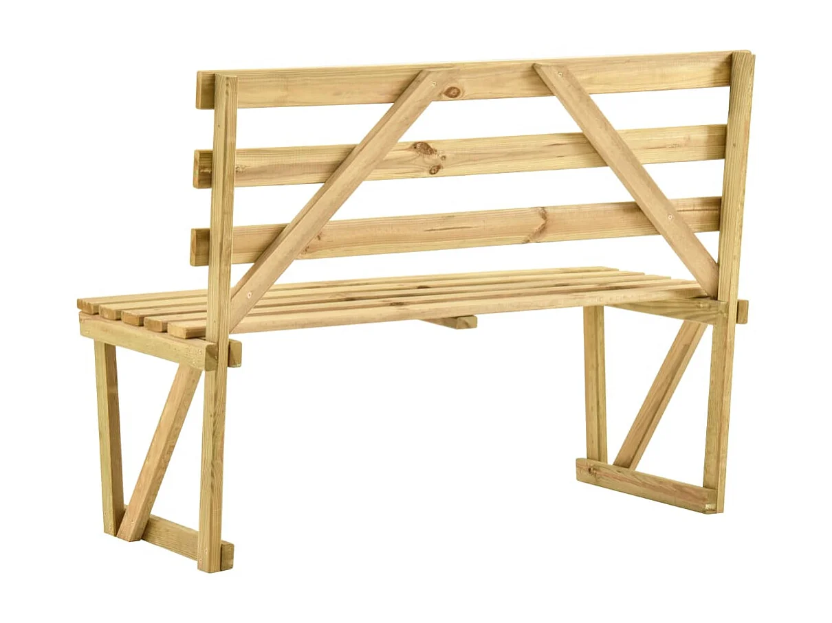 Banc de jardin 120cm Bois de pin imprégné