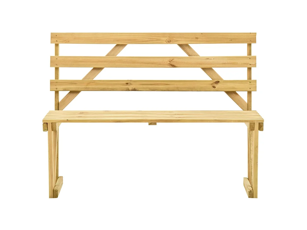 Banc de jardin 120cm Bois de pin imprégné