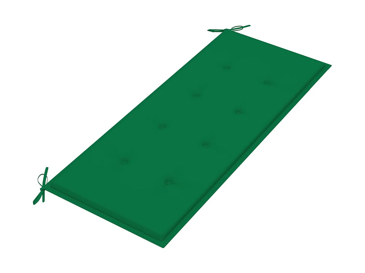 Banc de jardin avec coussin 120cm Bambou 14