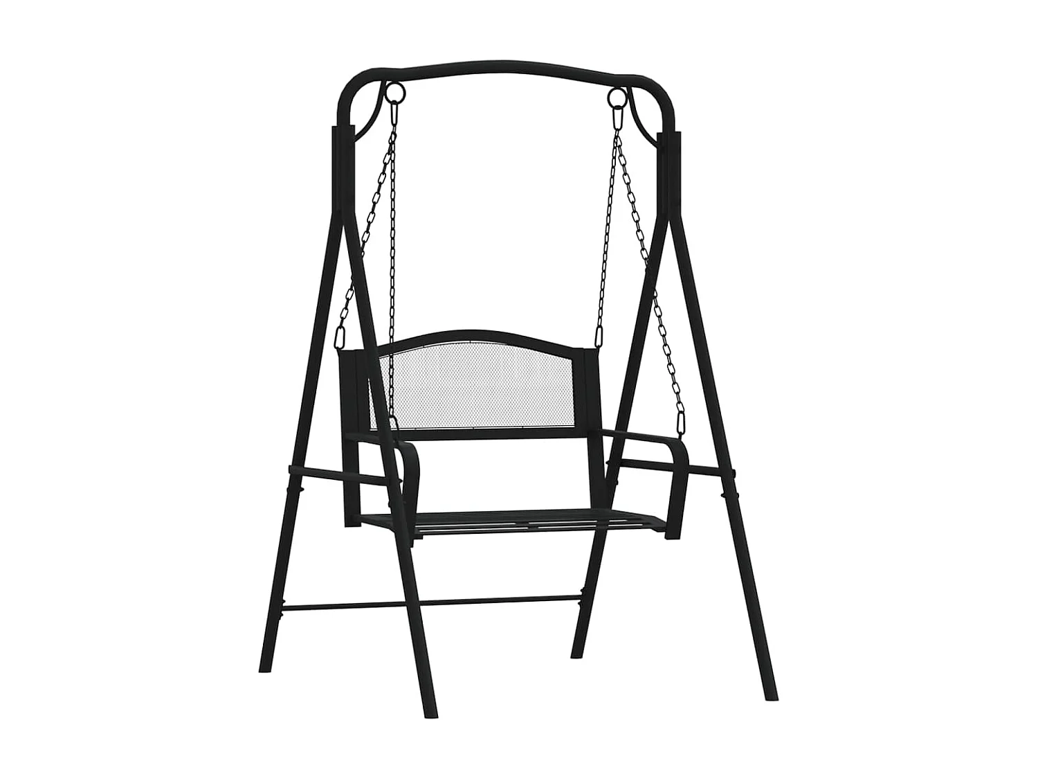 Balancelle 124cm Noir Acier