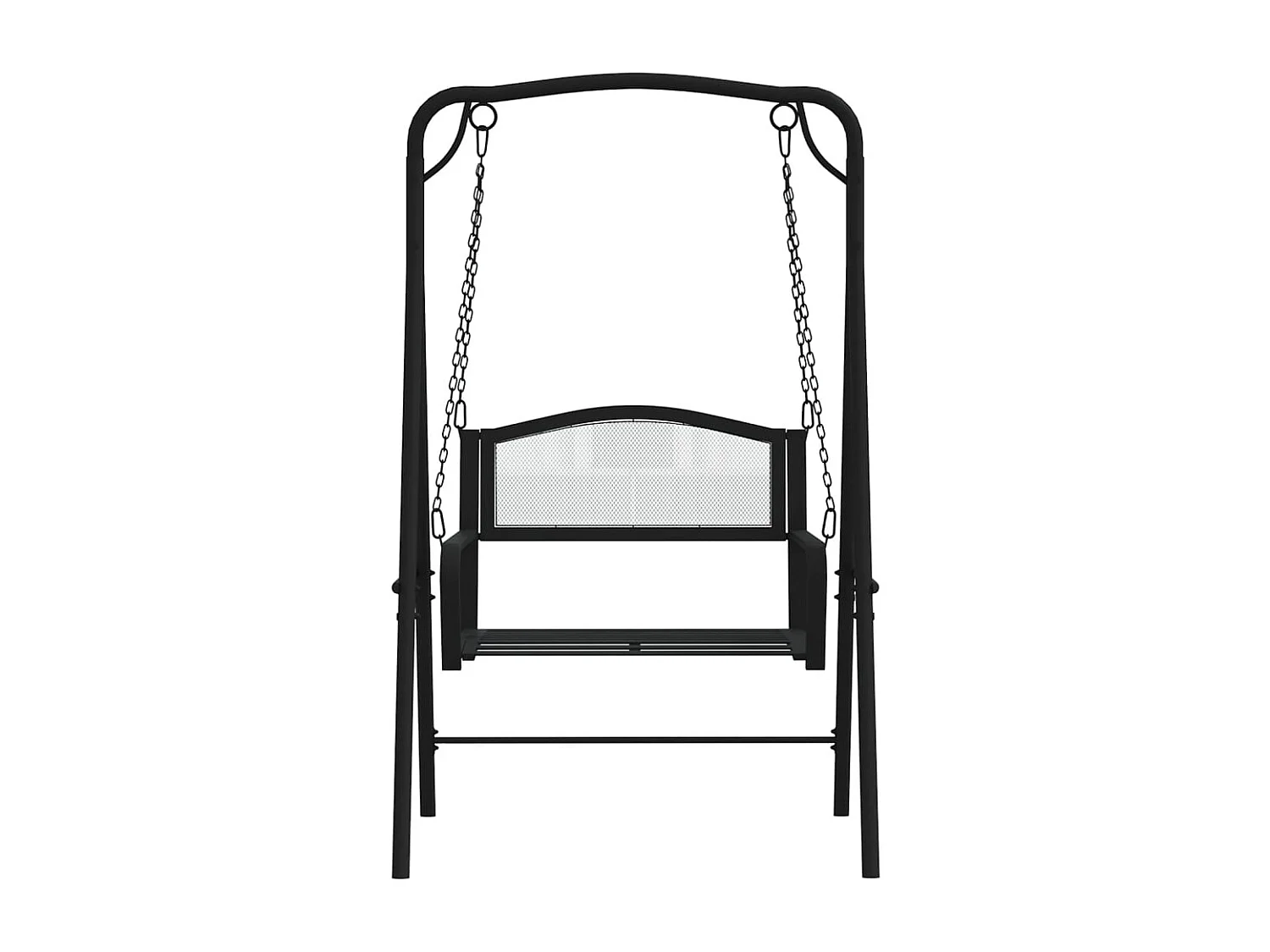 Balancelle 124cm Noir Acier