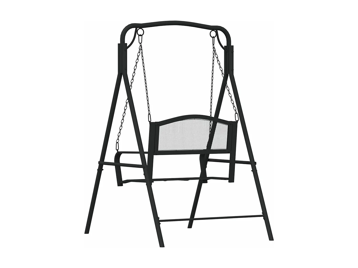 Balancelle 124cm Noir Acier