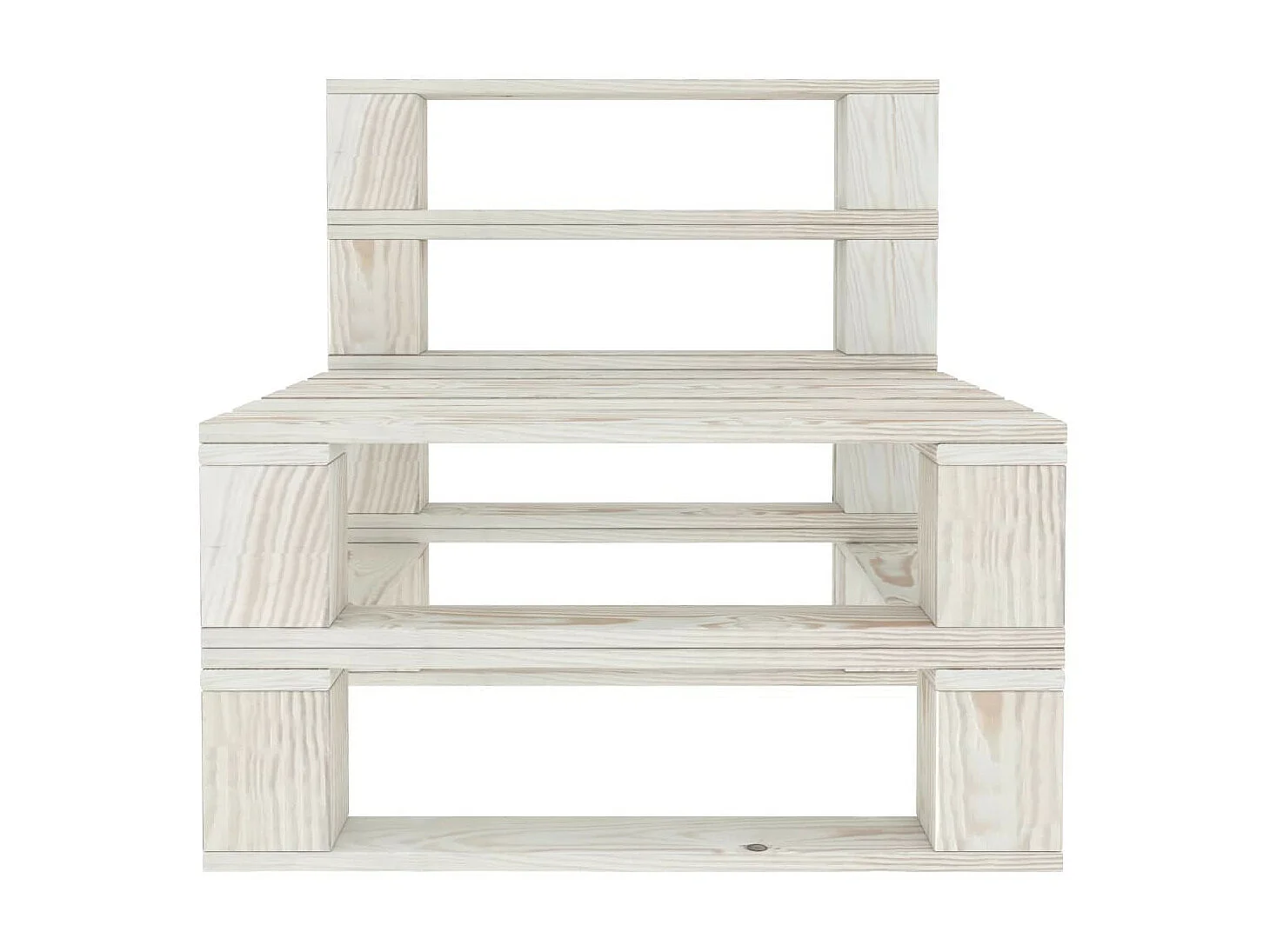 Canapé de milieu palette de jardin Bois Blanc