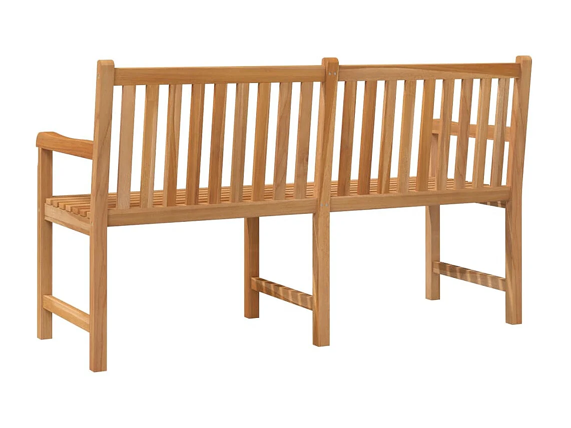 Banc de jardin 150cm Bois de teck solide 2
