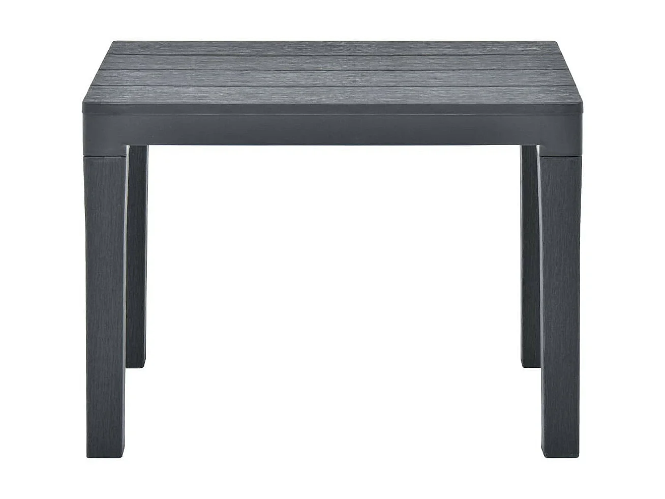 Bancs de jardin 2 pcs Anthracite Plastique