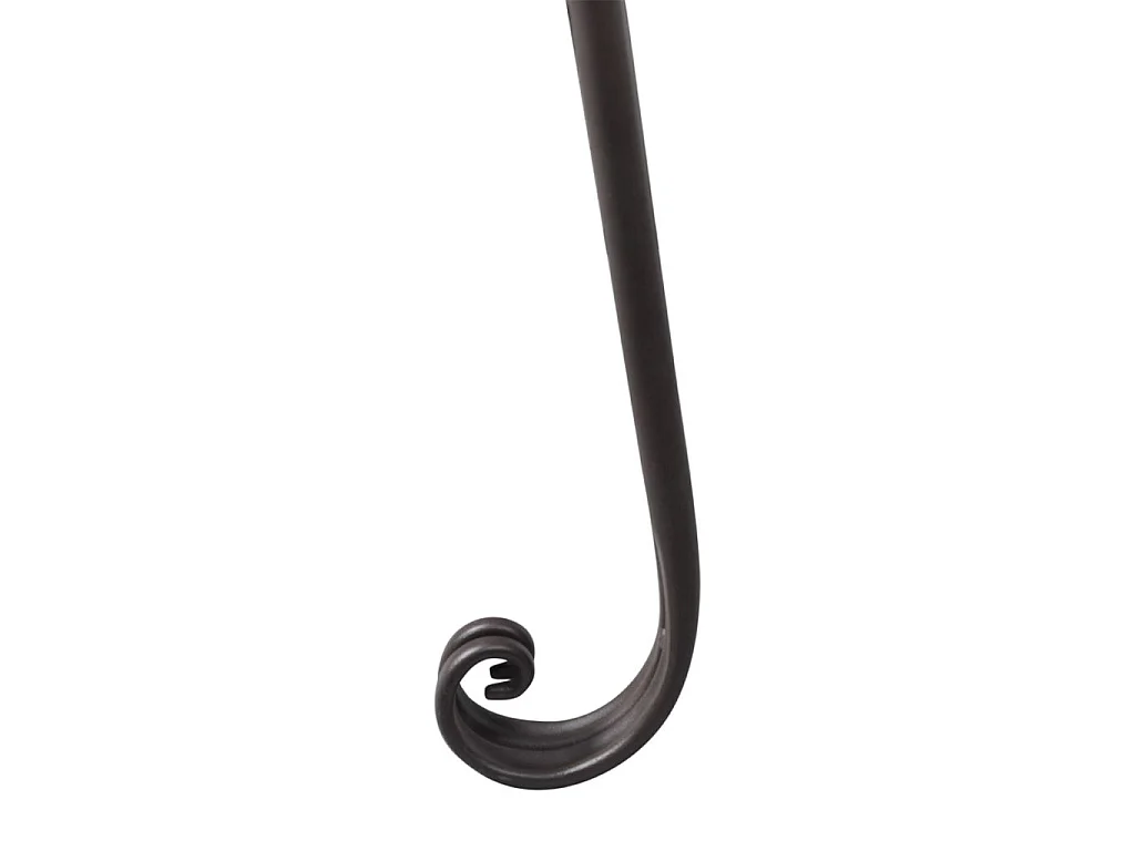 Chaise longue de jardin 128cm Acier Antique Marron