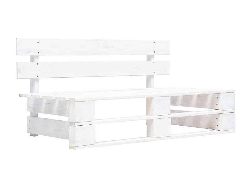 Banc palette de jardin Bois Blanc