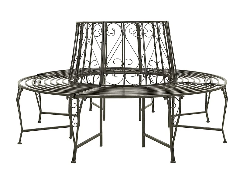 Banc circulaire de jardin 160cm Acier